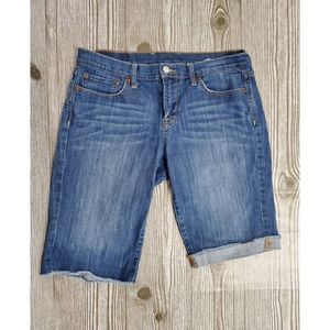 Lucky Brand Womens Sweet n Low Bermuda Denim Shorts Size 8